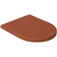 Isvea Siège de WC INFINITY SLIM, fermeture en douceur, démontage facile, couleur terracotta