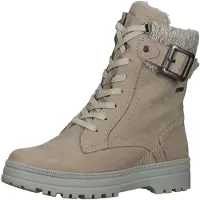 Tamaris : chaussures de ville à lacets pour femmes, bottines, couleur beige, style décontracté