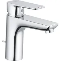Kludi Mitigeur de lavabo Pure & Style 100 avec robinet d'évier Vidage métallique chromé