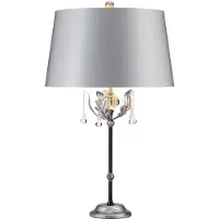 Elstead Lighting Amarilli lampe de table E27 noir-argenté, Made in UK (E27)