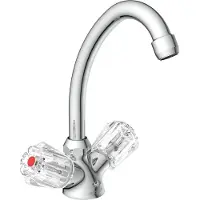 Schutte Mitigeur de lavabo à 2 poignées SAVINO chrome