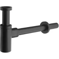 Sapho Siphons - Siphon de lavabo 1 1/4, bonde 32 mm, rond, noir mat SI515
