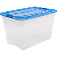 IRIS OHYAMA Boîte transparente NTB-60, transparent-blau 6298
