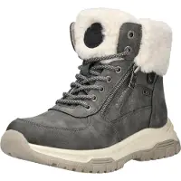 Tom Tailor Bottines à lacets sable / gris foncé