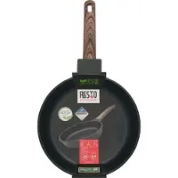 Resto Ran, rond, poêle universelle, noir, bois, PFLUON, Ran, aluminium