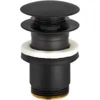 Kludi Garniture de vidage PUSH-OPEN G 1 1/4, pour lavabos avec trop-plein, 1042639-00