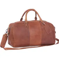 The Chesterfield Brand sac de voyage sac à épaule bandoulière William Travel Bag Cognac brun