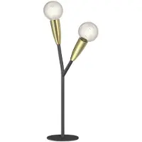 LUCANDE - Carlea 2 Lampe de Table Black/Brass