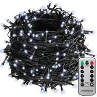 Monzana Guirlande lumineuse blanc froid 60m 600LED et télécommande
