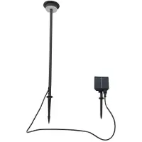 LINDBY - Lyris Lampe à cellule solaire w/Pointes de terre Noir