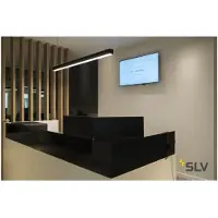 SLV Glenos 1M, suspension, noir, 3000K, forme allongée