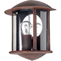 LINDBY Luminaire Extérieur , Maelis, dimmable, Brun / rouille, Balcon, Aluminium, Moderne