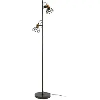 LINDBY - Arinthea Lampadaire Wood/Black