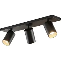 Arcchio Plafonnier , Brinja, dimmable, Noir, Couloir, Aluminium, Moderne