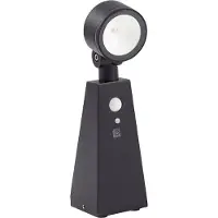 LINDBY Raide LED Lampe à cellule solaire w/Capteur Noir