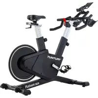 Tunturi Vélo Sprinter Platinum S20 - Vélo de fitness - Entraîneur de vélo d'intérieur ajustable - Entrée basse - Bluetooth - Résistance électrique