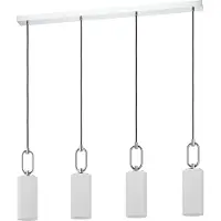 Eglo Lampe suspendue moderne Majana 4 lumières - verre
