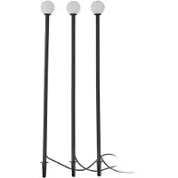 LINDBY Luminaires d'extérieur , Brindley, Noir, Aluminium, Moderne