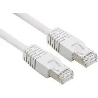 Eminent Câble patch U/UTP CAT6 blanc de 5 mètres avec connecteurs RJ45 (U/UTP, CAT6, 5 m)