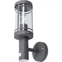 LINDBY Luminaires d'extérieur , Djori, dimmable, Gris, Balcon, Acier inoxydable, Moderne