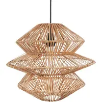 Beliani Lampe Suspension Anduki Rotin Naturel