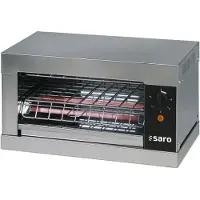 Saro Grille-pain Busso T1, acier inoxydable, chaleur tournante par le haut et par le bas