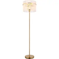 Globo Lampadaire métal doré mat, 1x E27