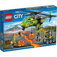 LEGO City 60123 L'hélicoptère d'approvisionnement du volcan