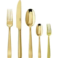 Sambonet Set de couverts 30 pcs. Plat Miroir Or