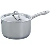 BK Profiline Steelpan met deksel 16 cm, Poêle + casserole, Argent