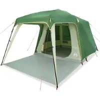 vidaXL Tente de camping avec auvent 5 personnes Vert Etanche