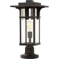Elstead Lighting Lampe sur pied d'extérieur 1xE27 noir Manhattan HK-MANHATTAN3-M