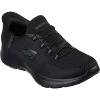 SKECHERS Baskets basses 'Summits - Diamond Dream' gris foncé / noir