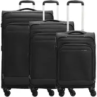 D&N Ensemble de bagages 'Travel Line 9504' noir