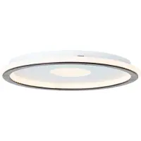 Brilliant Plafonnier LED moderne VEGAS | Plafonnier Ø 30 cm avec variateur à 3 niveaux et détails noirs | 24W 2900 lumens 3000 Kelvin | Plastique