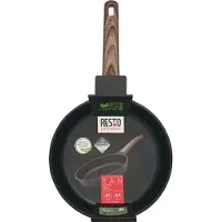 Resto Ran, rond, poêle universelle, noir, bois, PFLUON, Ran, aluminium