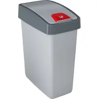 Keeeper 1060416000000 Poubelle "magne" 25 litres argent / gris