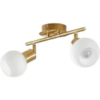 LINDBY Plafonnier , ELAINA, dimmable, Or / laiton, Salon / séjour, Métal, Moderne