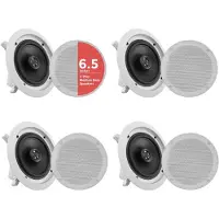 Pyle PDICBT266 (1 paire), Enceinte encastrable, Blanc