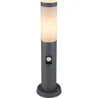 Globo lampe d'extérieur acier inoxydable anthracite, 1x E27