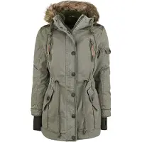 Brandit Manteau d'hiver de - Parka Femme Saby - S - XXL - pour Femme - olive - Taille XL
