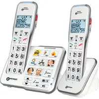 Geemarc Telecom AD595 DUOSET BIG BUTTON DECT + 10 MEM PHOTO
