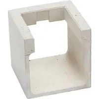 LUCANDE Luminaire Extérieur , Riak, Gris, Salle de bains, Béton, Moderne
