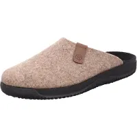 Rohde Herren Pantoufle en feutre souple de largeur confortable Soltau-H 2782, Taille:43 EU, Couleur:Beige
