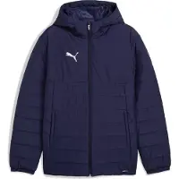 Puma Veste d’hiver 'TeamAdditions' bleu foncé / blanc