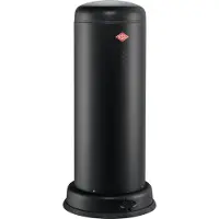 Wesco 134731-73 BIG BASEBOY 30 Poubelle en NOIR MAT de 30 litres / Poubelle à pédale / Poubelle