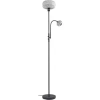 LINDBY Aliette Lampadaire Noir/Gris