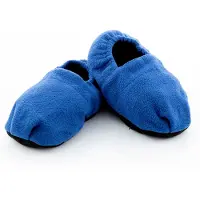 Huismerk Chaussons Chauffants Micro-ondes Bleu