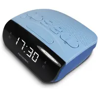 Metronic Radio-réveil AM/FM double alarme - bleu Duo colors - 477033