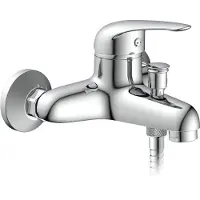 Schutte Robinetterie de baignoire MAGNA, mitigeur de baignoire, robinet de salle de bains, robinetterie de baignoire en chrome